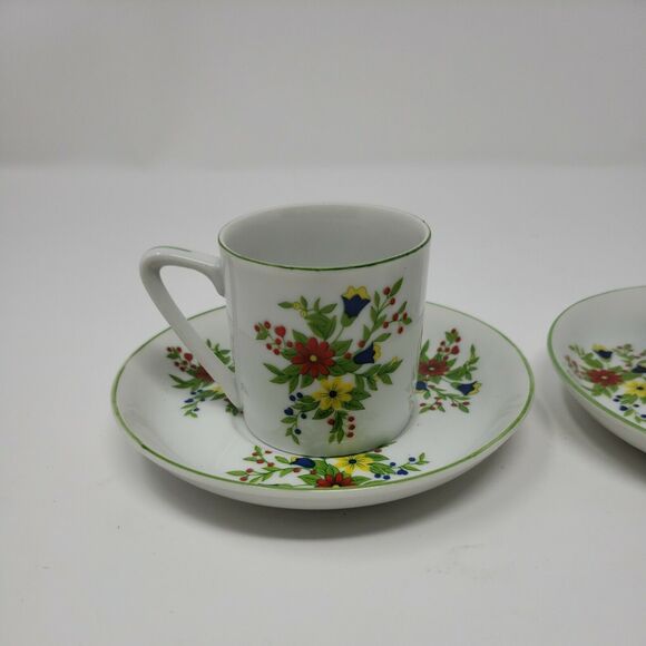 Shafford Persian Garden Japan Two Tea Cups & Saucers Vintage 1970s New Old Stock - Picture 3 of 12